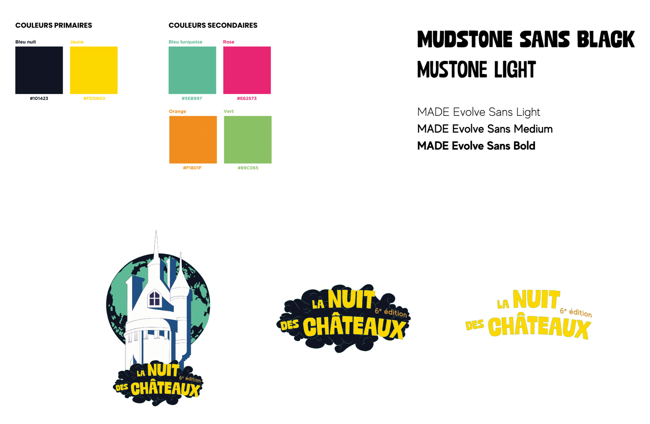 La Nuit des châteaux identité visuelle