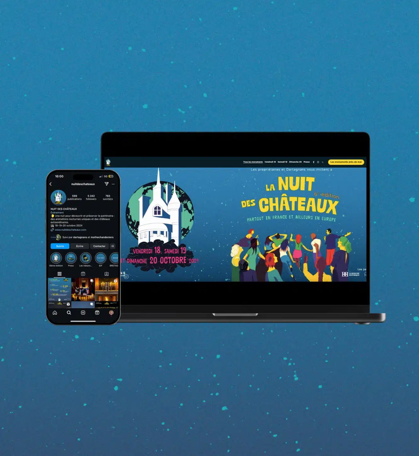 La Nuit des châteaux identité visuelle